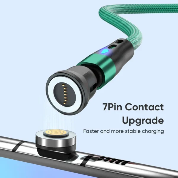 PD 60W Magnetic Data Cable for Samsung Galaxy Z Flip6 Xiaomi Poco M6 Plus HTC U24 Pro vivo V40 Lite Blackview Hero 10 Charging - Image 3