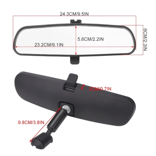 Car Interior Rearview Mirror for Ford Escape 2001-2019 C-Max 2013-2018 Focus 03-18 Mustang 05-14 Transit Connect Mercury Mariner - Image 2