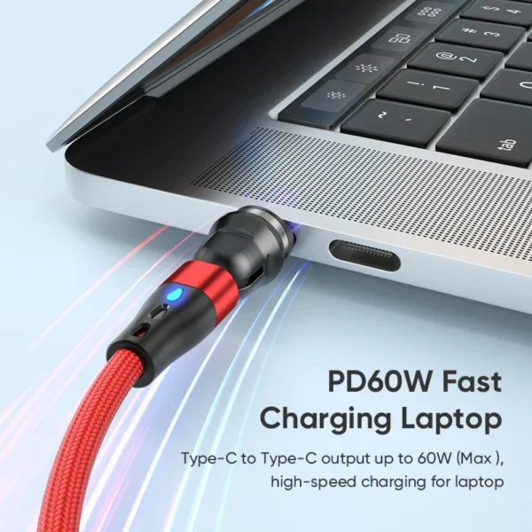 PD 60W Magnetic Charger for Samsung Galaxy A06 Sony Xperia 1 VI Lenovo Legion Tab Xiaomi Redmi Note 13 Tecno Spark Go 1 Charging - Image 3