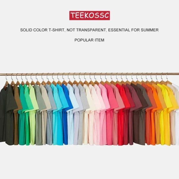 Campus Top Loose Cotton Solid Tshirts Men Woman Short Sleeve Fashion Brand Trend Couple Clothing Tees Candy Color Summer Tops