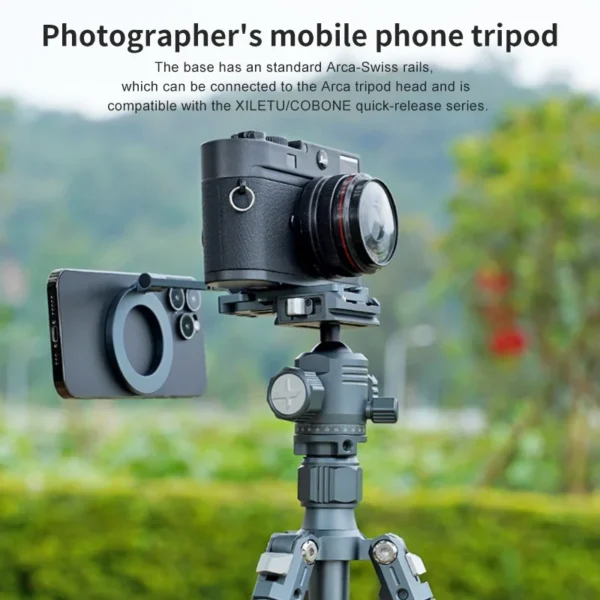 XILETU MagSafe Magnetic Phone Holder Foldable Camera Phone Tripod Stand for iPhone 15 14 13 12 Selfie Stick Desktop Stand - Image 5