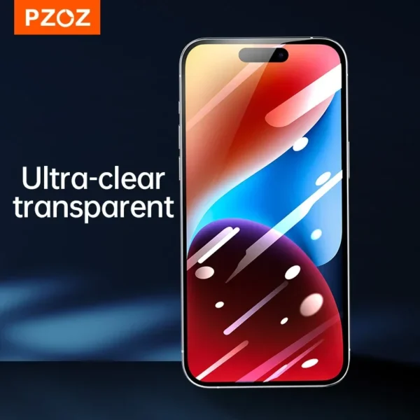 PZOZ Tempered Glass For iPhone 16 Pro Max Screen Protector For iPhone15 Pro Max Full Cover Tempered Film Protective Glass Clear - Image 6