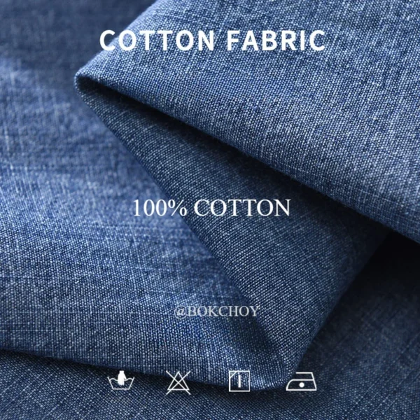 2025 Spring New Pure Cotton Loose Cargo Denim Shirts for Men Clothing Casual Streetwear Men Tops CM7596 - Image 3