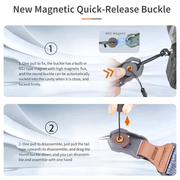⁦XILETU Camera Wrist Strap Adjustable Quick Release Camera Hand Strap Suitable for DSLR SLR Mirrorless Camera Outdoor Photography⁩ - الصورة ⁦2⁩