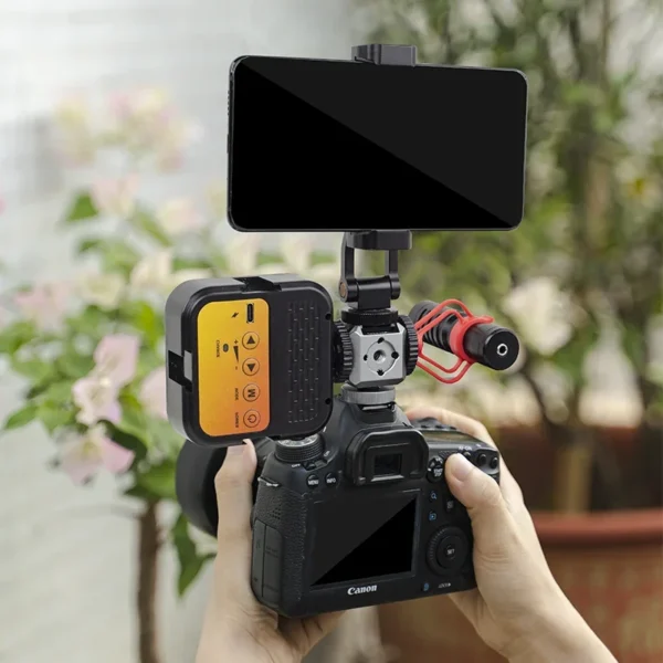 ⁦XILETU XDS-15 Cold Shoe Monitor Mount On Camera Shoe Mount Support Microphone Video LED Light for DSLR Nikon Canon⁩ - الصورة ⁦3⁩