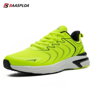 Baasploa Men's Running Shoes 2024 Casual Lightweight Mesh Breathable Sneakers Male Outdoor Non-Slip Wear-Resistant Sports Shoes