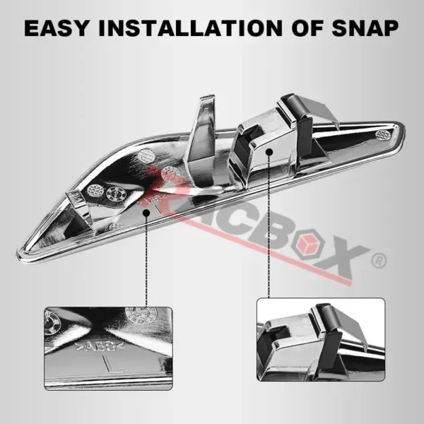 Chrome Front Fender Finisher Trim for BMW X3 F25 X4 F26 US Aotumotive Replacements Parts Accessories 51117338569 51117338570 - Image 3