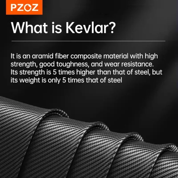 PZOZ Kevlar Magnetic Case For iPhone 14 Pro Max Phone Case Ultra Thin Anti-Drop Anti-Fingerprint All-Inclusive 6.7 6.1 TPU Cover - Image 2
