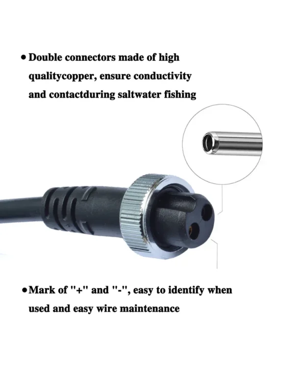 9.8FT 300cm Power Cable For Banax Fishing Kaigen 500S 500TM 500XP 1000 7000SV 7000SVO Electric Fishing Reels Power Cord - Image 5