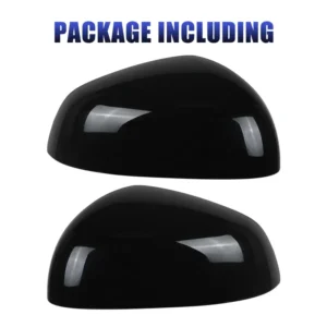 Car Side View Mirror Cover Cap for Mercedes-Benz Smart Fortwo/Forfour 453 W453 2015 2016 2017 2018 2019 2020 2021 2022 2023 2024<span> - </span>1pair Glossy Black