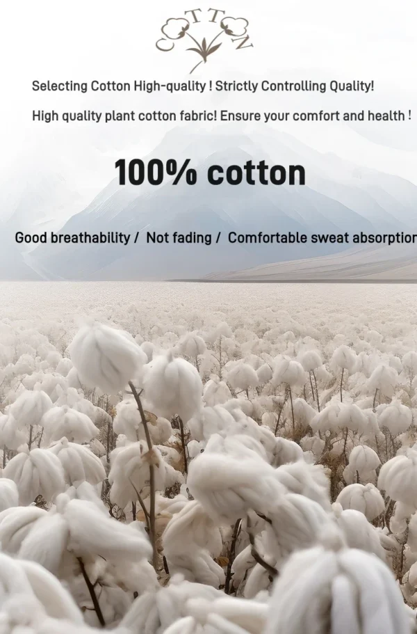 100% pure cotton men's T-shirt short sleeved summer new fashion pattern embroidered Korean casual round neck breathable menswear - Image 8