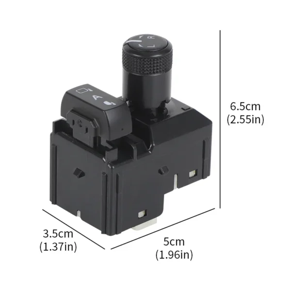 183712 Side Rearview Mirror Switch Master View Adjust Button Knob for Toyota Hilux Revo 2015 2016 2017 2018 2019 2020 Front Left - Image 2