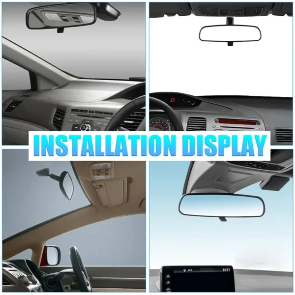 76400-SDA-A03 Interior Rearview Mirror for Honda Accord Civic 2/4dr Hybrid CR-Z Insight 2003-2016 Reflective HD Glass Replace - Image 6