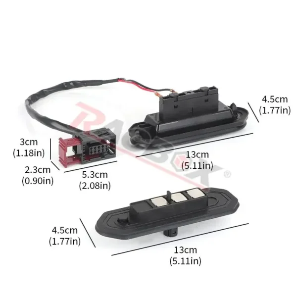 ⁦1373238080 Sliding Door Contact Switch Plate Wiring Set 2 PIN+3 PIN for Fiat Ducato III Citroen Jumper Peugeot Boxer 2006-2023⁩ - الصورة ⁦3⁩