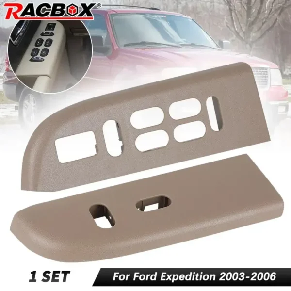 Car Front Left Right Side Door Window Switch Panel Bezel for Ford Expedition 2004 2005 2006 LHD 6L1Z-14525-BA 2L1Z-14524-AA