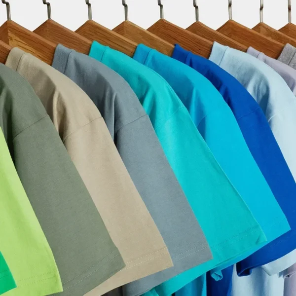 Campus Top Loose Cotton Solid Tshirts Men Woman Short Sleeve Fashion Brand Trend Couple Clothing Tees Candy Color Summer Tops - Image 2
