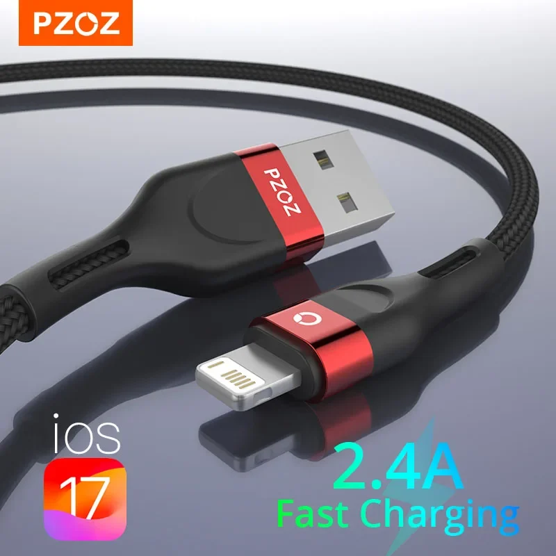 PZOZ USB Cable For iPhone 14 13 12 11 Pro Max SE X XS 8 7 6 6s Plus 5 5S iPad Air Pro Mini 5 For ipad iPhone Fast Charger Cable