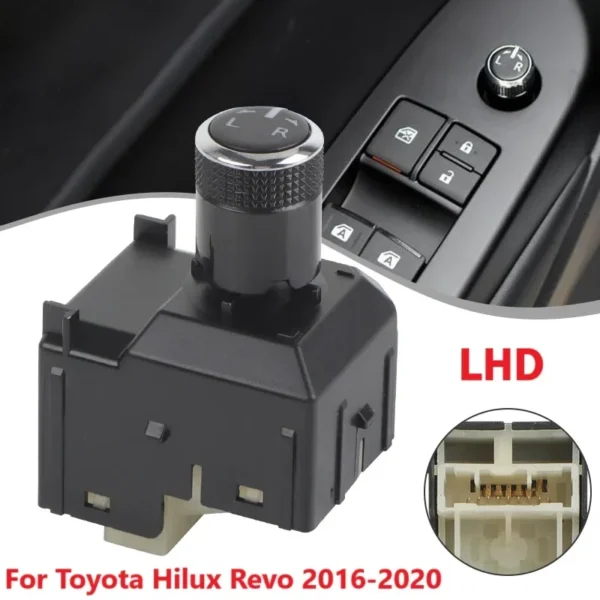 183714 84872-47030 Side Rearview Mirror Switch Adjust Button Knob LHD for Toyota Hilux Revo 2015 2016 2017 2018 2019 2020 183744