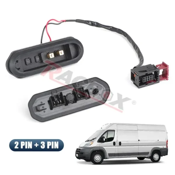 ⁦1373238080 Sliding Door Contact Switch Plate Wiring Set 2 PIN+3 PIN for Fiat Ducato III Citroen Jumper Peugeot Boxer 2006-2023⁩ - الصورة ⁦2⁩