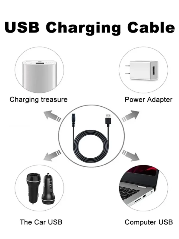 USB Charger For Philips Norelco Shaver S5880/81 S7887/82 X5006/85 S7885/85 S7886/84 QP2724/90 QP2834/70 S7887/82 S5880/81 S8850 - Image 4