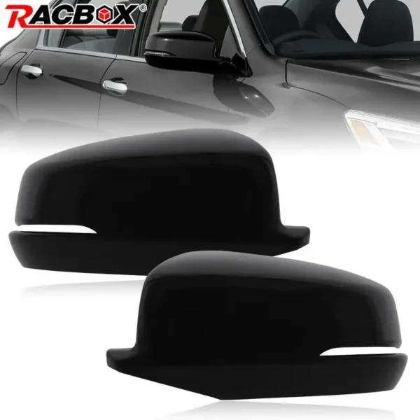 Replacement Left Right Side View Mirror Cover Cap with Turn Signal for Honda Accord with Turn Signal 2013 2014 2015 2016 2017 US