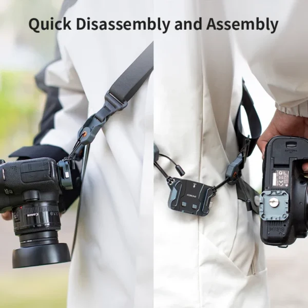 ⁦XILETU Quick Release Shoulder Strap Base Camera Sling Quick Disconnect Adapter for Fast Release Plate with Fujifilm Canon Sony⁩ - الصورة ⁦2⁩
