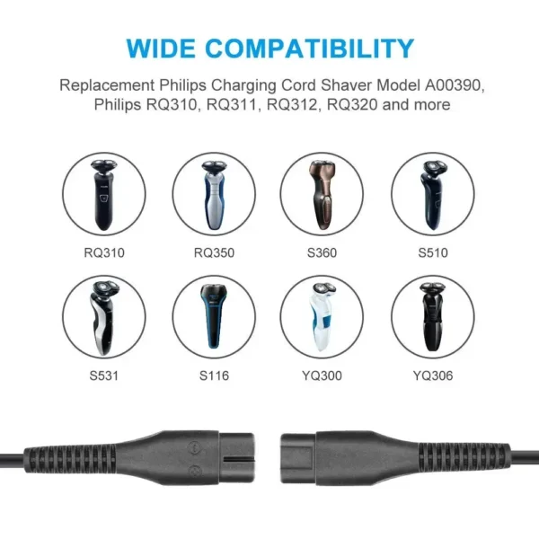 4.3V USB A00390 Charger Power Cord Adaptor For Philips Norelco OneBlade QP2520 QP2521 QP2523 QP2510 / 11 Shaver - Image 5