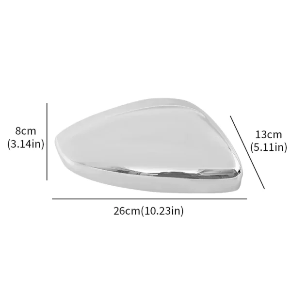Chrome Silver/Black Side Door Wing Rearview Mirror Cap Cover for Peugeot 208 2008 2012-2019 for Citroen C3 2016-2020 Replacement - Image 2