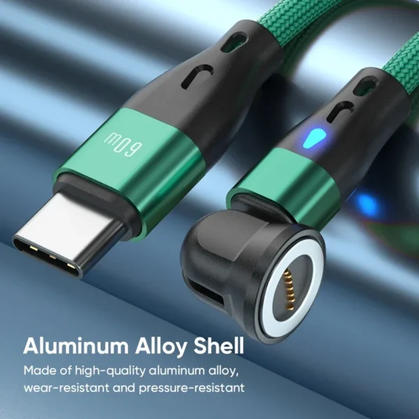 PD 60W Magnetic Data Cable for Samsung Galaxy Z Flip6 Xiaomi Poco M6 Plus HTC U24 Pro vivo V40 Lite Blackview Hero 10 Charging - Image 5