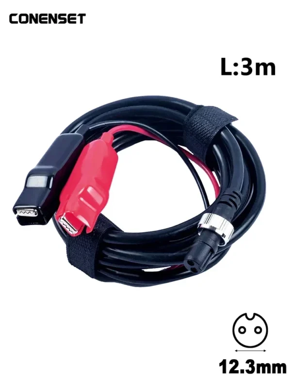 9.8FT 300cm Power Cable For Miya CZ-30 20 15 10SP US-9s CAC-5SC AC-3JPC AT-5S Epoch Command Electric Fishing Reels Power Cord