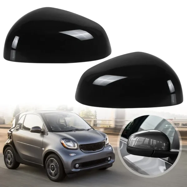 Car Side View Mirror Cover Cap for Mercedes-Benz Smart Fortwo/Forfour 453 W453 2015 2016 2017 2018 2019 2020 2021 2022 2023 2024