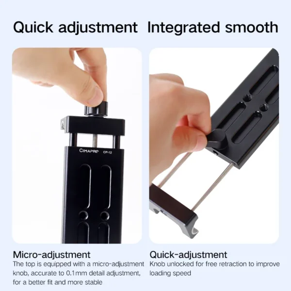Cimapro CP12 Metal Tablet Stand Mobile Phone Photo Live Tripod Head Accessories Adapter Holder Holder Desktop iPad Clamp - Image 4