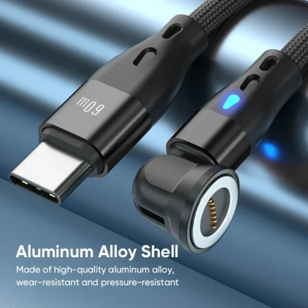 PD 60W Magnetic Charging for iPhone 16Pro Xiaomi 14T Pro Poco C75 Xiaomi Pad 7 Civi 5 Pro Redmi K80 Note 14 5G A3 Pro Cable - Image 3