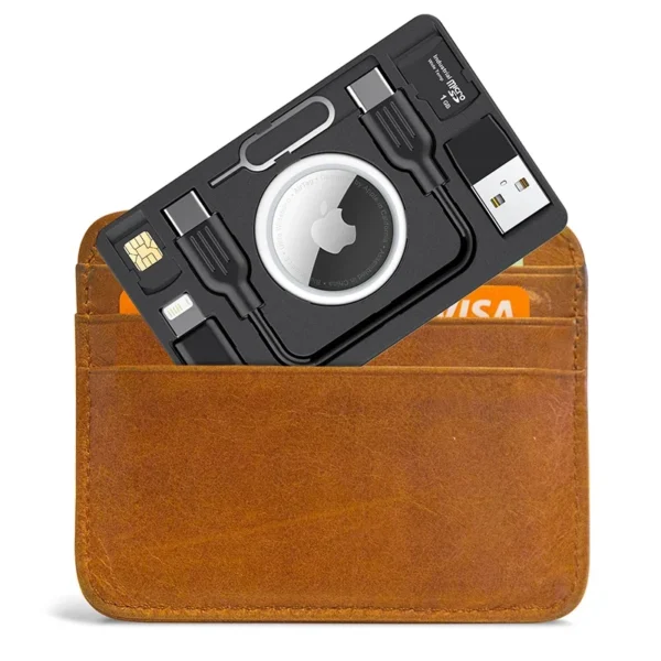PZOZ Airtag Wallet Card Holder Air tag Case - Image 2