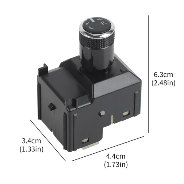 183714 84872-47030 Side Rearview Mirror Switch Adjust Button Knob LHD for Toyota Hilux Revo 2015 2016 2017 2018 2019 2020 183744 - Image 2