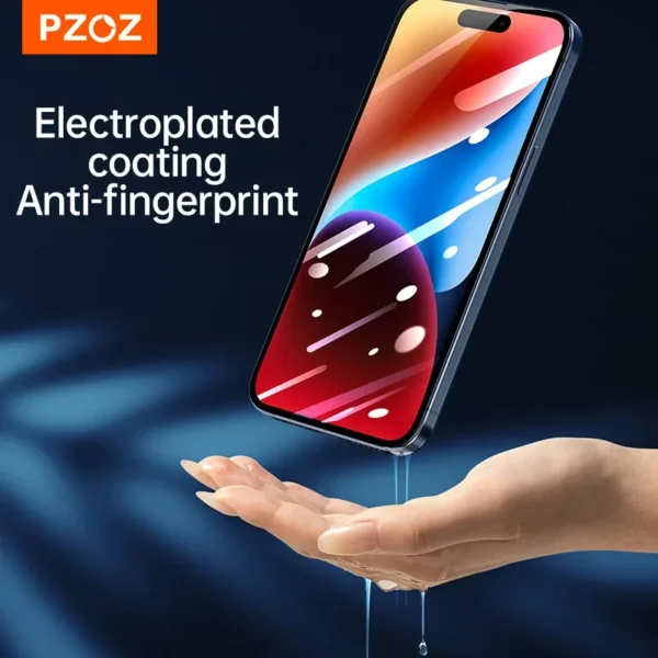 PZOZ Tempered Glass For iPhone 16 Pro Max Screen Protector For iPhone15 Pro Max Full Cover Tempered Film Protective Glass Clear - Image 5