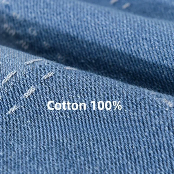 ⁦Spring men's long sleeve shirts fashion cotton soft denim shirts jacket man Autumn men clothing Tops mens casual shirt⁩ - الصورة ⁦4⁩