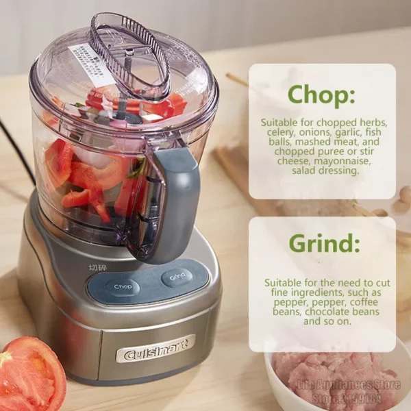 Cuisinart-محضرة طعام كهربائية ، أجهزة مطبخ منزلية ، متعددة الوظائف ، خالية من بيسفنول أ ، مفرمة خضروات ولحم ، - Image 4