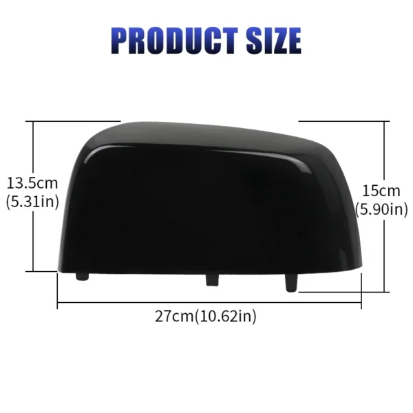 Side Wing Rear View Mirror Cap Cover Glossy Black for Chevrolet Chevy Colorado for GMC Canyon 2015 2016 2017 2018 2019 2020 2021 - Image 2