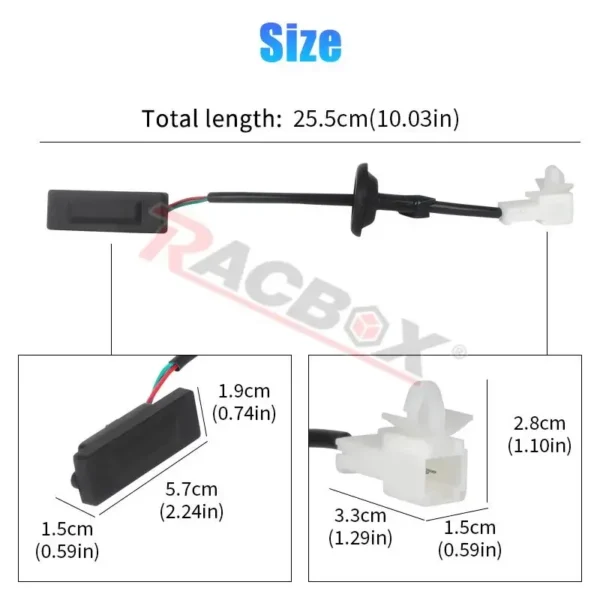 Tailgate Boot Rear Door Trunk Lock Release Switch Handle for Hyundai i10 2nd Generation 2013 2014 2015 2016 2017-20 81260-B4000 - Image 3