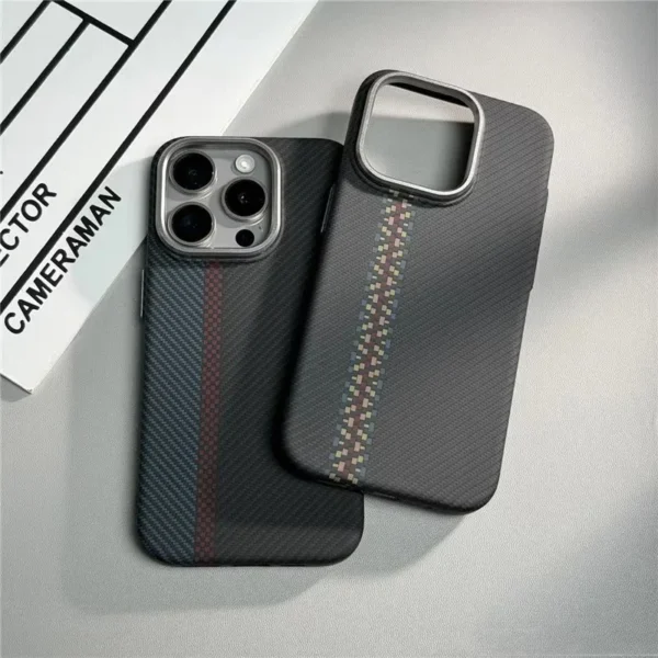 Geometric Carbon Fiber texture 3D Relief Magsafe case for iphone 13 15 14 12 pro 16 17 Pro Max Wireless Charging hard Case cover