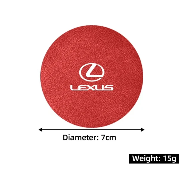 2PCS Car Coaster Water Cup Holder Anti-slip Pad Mat For Lexus IS250 IS200 CT200h IS300 ES RX LS IS NX CT LX UX LC RC LM GS GX SC - Image 2
