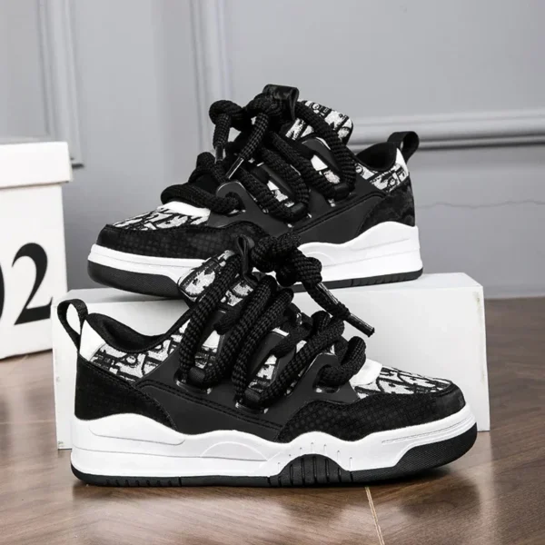Big Size 36-47outdoor Trendy Couple Style Walking Shoe Student White Board Men's Sneakers Running Hiking Tennis Boy Shoes Casual - Image 4