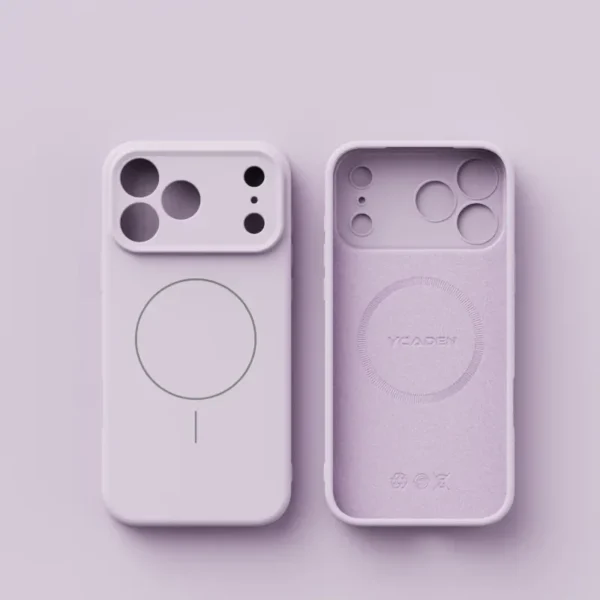 ⁦Liquid Silicone Case For Magsafe Mag Safe iPhone 17 Air 16E 16 E 15 Pro Max 14 13 12 17Air 17Pro Matte Phone Cover Accessories⁩ - الصورة ⁦3⁩