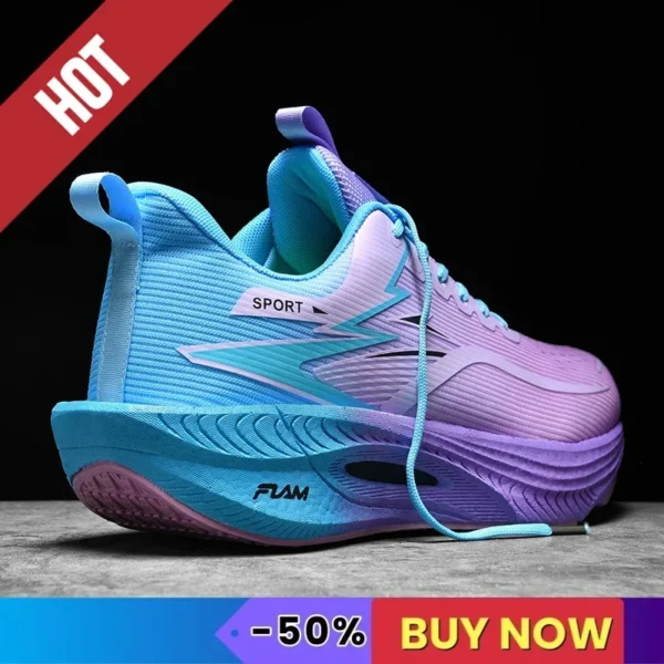 ⁦Sports Running Shoes Men Sneakers Marathon Breathable Comfortable Brand Trend Women Athletic Fitness Outdoor Sneakers AirCushion⁩ - الصورة ⁦2⁩