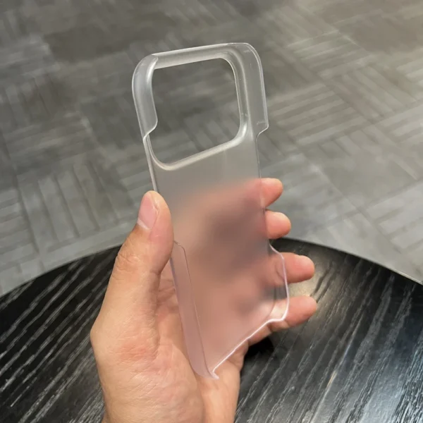 ⁦Matte Ultra thin Transparent Heat Dissipation Case for iPhone 17 12 11 15 16 Pro Max 13 14 Plus 17pro 17 Air Borderless PC Cover⁩ - الصورة ⁦3⁩