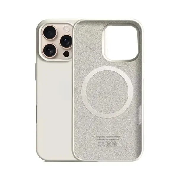 Original Silicone Magnetic Cases For iPhone 17 16 15 14 13 Pro Max 16 Plus 17 Air Case logo For iPhone 17 16 15 14 Pro Case - Image 3