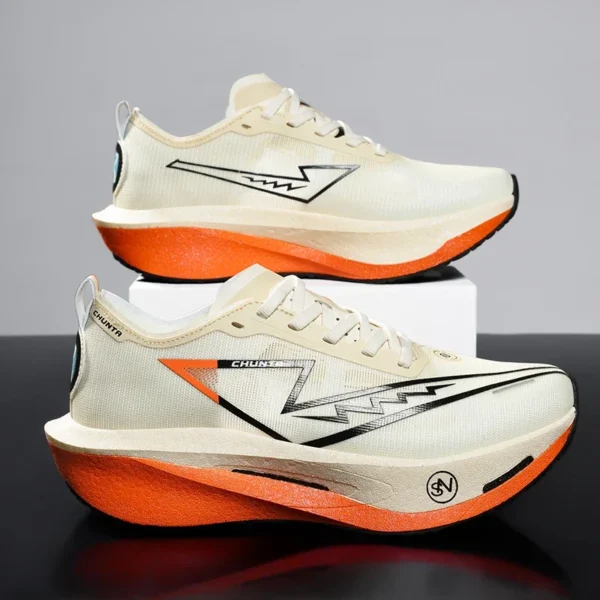 Speciality Carbon Plate Sports Running Shoes Marathon Air Cushion Men Breathable Lightweight Women Comfortable Nonskid Sneakers