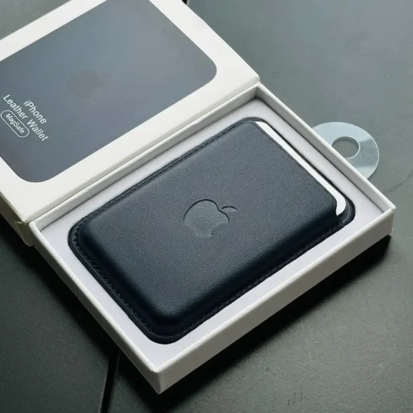 ⁦Original Apple Leather Magsafe wallet Magnetic Card holder Case For iPhone 16 14 12 11 13 15 17 Pro Max cases Cover Accessories⁩ - الصورة ⁦3⁩