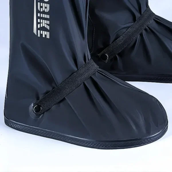 Reusable Motorcycle High Tube Rain Boots Waterproof Non-Slip Footwear Covers Unisex Bicycle Men Shoes Protectors For Rainy Day - Image 6